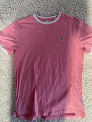 Levis shirt adult medium pink short sleeve crewneck casual outdoor mens a236****