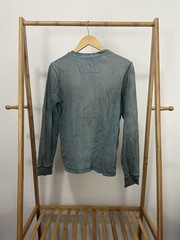 VTG Gradient Sun Faded Thrashed Distressed Grunge Worn Hensley Top WIP Shirt XS