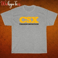 CSX Transportation Railroad Logo Black/Grey/Navy/White Size S-5XL Unisex T-Shirt