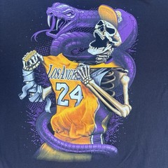 SUNA Platinum Los Angeles #24 Lakers Koby Bryant Mamba Graphic Black T-Shirt 2XL