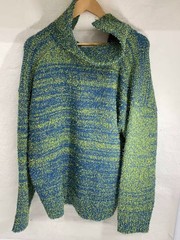 MAISON SPECIAL Mix Color Fancy Yarn Prime-Over Skipper Knit Pullover 2