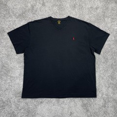 Polo Ralph Lauren T Shirt Mens 2XB Short Sleeve Cotton Black w/ Red Pony Logo
