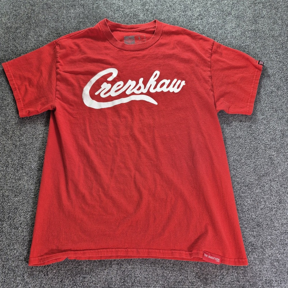The Marathon Clothing Crenshaw Nipsey Hussle T Shirt Mens Size Large Red
