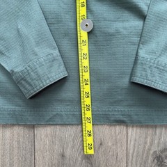 Seasalt Cornwall Fortune Ripstop Organic Cotton Shirt Placket Polo Small Green