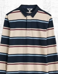 Men’s Seasalt T-shirt Cotton Collared Button Up Rugby Top Cotton Pockets Multi