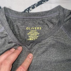 New Olivers Apparel Carbon District Tee Shirt Grey Size Medium