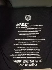 hanabie shirt tour shirt brand new never worn size XXL