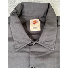 Men’s Dickies L Black Short Sleeve Work Shirt NWT New With Tags