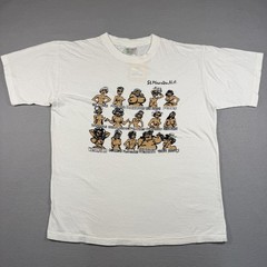 Carribian Tees T-Shirt Men’s XL White St. Maarten Boobs Funny Joke Vintage Y2K