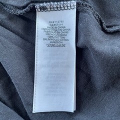 True Religion Metallic Screen Print T-Shirt Black Silver Sz MED Cotton