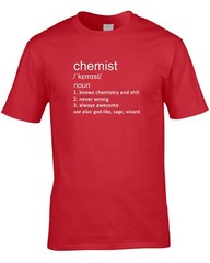 Chemist Joke Definition Mens T-Shirt Gift Chemistry Science Teacher Scientist