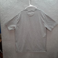 Duluth Trading Co Shirt Adult Large Gray Longtail T Workwear Grunge Outdoors