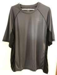 TSLA New Mens XXL 2X Rashguard Tee Shirt Surf Swim Water Sports Gear Grey Black