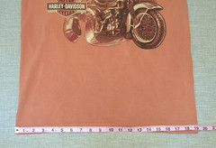 Harley-Davidson Gainesville Florida Motorcycle Graphic T-Shirt Orange Size S NWT