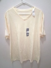 Mens George Size 2XL 50-52 V-Neck Short Sleeve Tee Shirt NWT