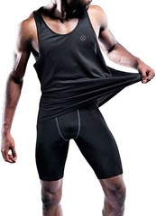 NELEUS ‘Dry Fit Logo Muscle’ Mesh Tank Top Mens S Gym Workout Exercise Olive NEW