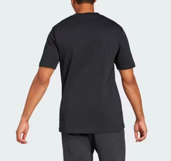 adidas Men’s Essentials Big Logo T-Shirt, Black/White Size S, M, L NEW JE8945