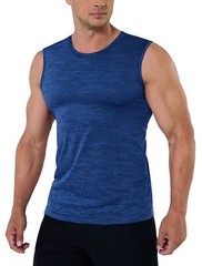 Men’s Tank Tops Sleeveless Quick Dry Gym Workout Muscle Shirts Bodybuilding Tops