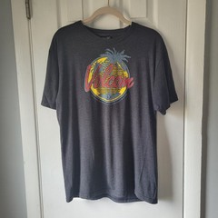 Vintage Y2K Volcom Stone Graphic T Shirt Mens M Gray Surf Skate Palm Tree Tee