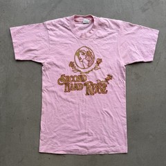 Vintage 90s Fruit Loom Second Hand Rose Mens M Shirt Pink USA Single Stitch