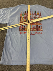 Comfort Colors t shirt mens XL blue hot sauce graphic live oak
