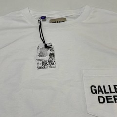 Gallery Dept Augi Sleeveless Tee White Mens Medium Pocket Logo NWT
