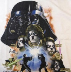 Star Wars Epawsode III Revenge Sniff Big Dogs Tee Shirt 6X White Cotton