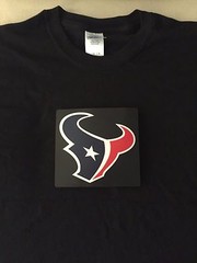 Texans NFL Sound-Activated LIGHTS UP LED T-Shirt ALL SIZES Wireless