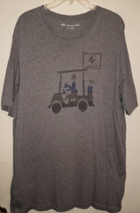 ⛳Travis Mathew Golfer w/Beer Logo Short Sleeve Mens T-Shirt XL X Large NWOT NEW