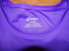 Asics Long Sleeve Outdoor Gym T Shirt Purple Womens Size Large Tee Stretch
