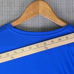 Haglofs Glee Hiking T-Shirt Men XL Blue Short Sleeve Outdoor Base Layer Stretch