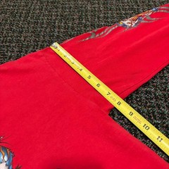 Vintage Youth JNCO Jeans Tribal Tiger Red Longsleeve Shirt Medium
