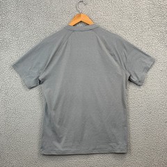 Public Rec Henley Shirt Mens Medium Gray Pima Short Sleeve Active Work Travel