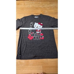 LRG Hello Kitty Apple Graphic Tee Gray Marled Sanrio Kawaii Shirt New Medium