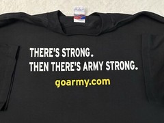 Vintage 2000s Y2K United States Of America USA U.S. Army Strong T-Shirt, XL NEW