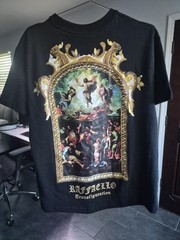 Rebel Vengeance Raffaello Transfiguration Black Graphic Men’s T-Shirt SMALL