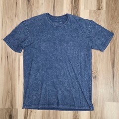 Weston Jon Boucher Shirt Mens 2XL Blue Tee Cotton Mineral Wash Short Sleeve