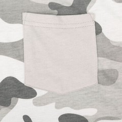 Beautiful Giant Men’s Fashion Camo T-Shirt Crew Neck Sport Wear Light Grey Tee