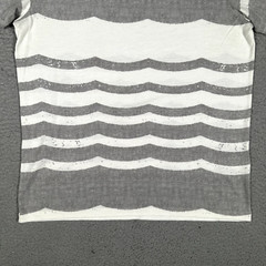 Sol Angeles Shirt Mens XL White Striped Casual Preppy Stretch Adult Made in USA