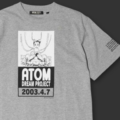 Astro Boy ATOM 2003 Countdown Print T-Shirt Gray Short Sleeve Size L Japan Men’s