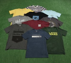 Lot Of 10 Hurley T Shirt Size Medium Surf Graphic Tees Vans Skate J218