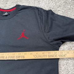 Jordan Shirt Mens Large Black Jumpman Embroidered Logo Cotton Tee 749475-010