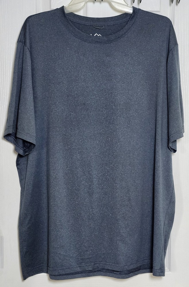 REI Co-op Mens Blue Short Sleeve T-shirt Heathered Outdoor Athleisure Size L