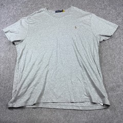 Polo Ralph Lauren T-Shirt Mens 2XB Heather Gray Flesh Pony Logo Casual