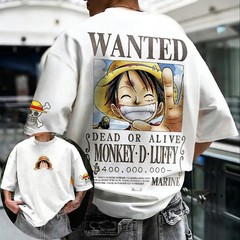 new ONE PIECE Monkey D. Luffy Oversized Cotton T-Shirt – 2026 Anime Summer