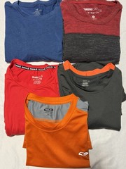 Lot Of 5 Assortment Of XL Shirts Short Sleeve(Reebok, C9, AE, Aeropostale)