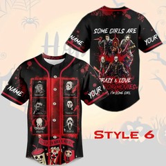 Custom Name Friday The 13th Horror Movie Jersey, Horror Movie Halloween Jersey