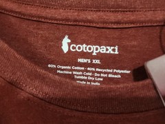 Cotopaxi Llama Lover T Shirt Mens 2XL Rust Graphic Organic Cotton Quick Drying
