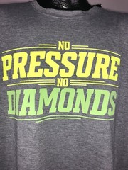 Men’s Adidas Ultimate Tee “No Pressure, No Diamonds” Gray Shirt XL