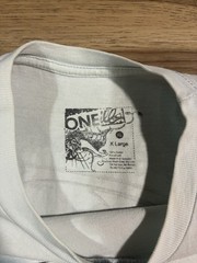 O’Neill Surf Y2K Shirt Mens XL Skater White Blue Spellout Logo Double Sided